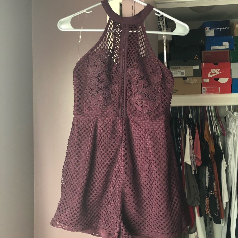 Plum colored romper